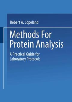 Couverture de l’ouvrage Methods for Protein Analysis