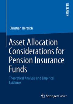 Couverture de l’ouvrage Asset Allocation Considerations for Pension Insurance Funds
