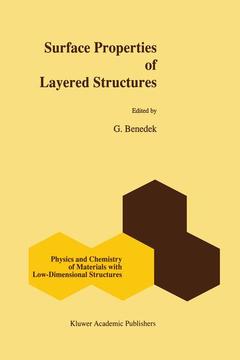 Couverture de l’ouvrage Surface Properties of Layered Structures
