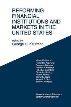 Couverture de l’ouvrage Reforming Financial Institutions and Markets in the United States