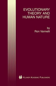 Couverture de l’ouvrage Evolutionary Theory and Human Nature