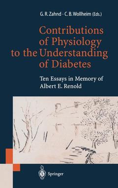 Couverture de l’ouvrage Contributions of Physiology to the Understanding of Diabetes