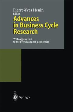 Couverture de l’ouvrage Advances in Business Cycle Research