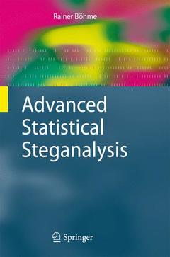 Couverture de l’ouvrage Advanced Statistical Steganalysis