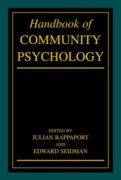 Cover of the book Handbook of Community Psychology