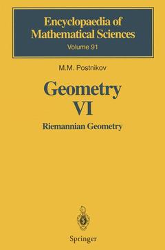 Couverture de l’ouvrage Geometry VI