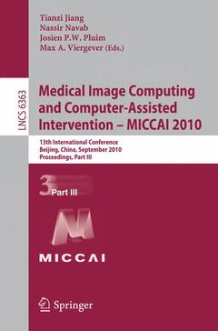 Cover of the book Medical Image Computing and Computer-Assisted Intervention -- MICCAI 2010
