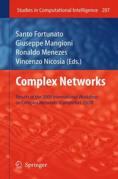 Couverture de l’ouvrage Complex Networks