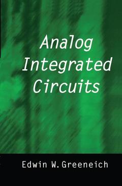 Couverture de l’ouvrage Analog Integrated Circuits