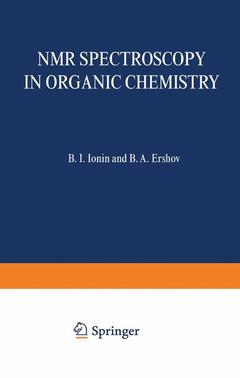 Couverture de l’ouvrage NMR Spectroscopy in Organic Chemistry