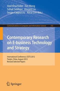 Cover of the book Contemporary Research on E-business Technology and Strategy
