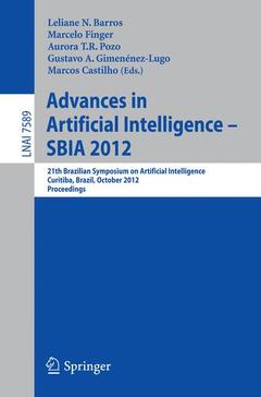 Couverture de l’ouvrage Advances in Artificial Intelligence - SBIA 2012