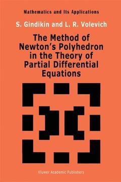 Couverture de l’ouvrage The Method of Newton’s Polyhedron in the Theory of Partial Differential Equations