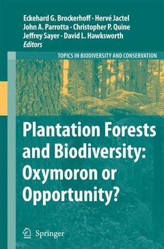 Couverture de l’ouvrage Plantation Forests and Biodiversity: Oxymoron or Opportunity?