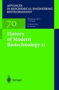 Couverture de l’ouvrage History of Modern Biotechnology II