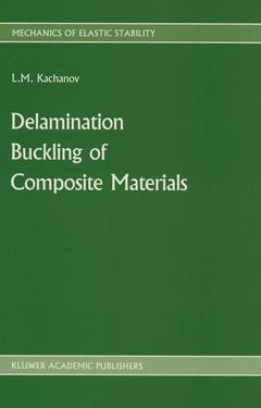 Couverture de l’ouvrage Delamination Buckling of Composite Materials