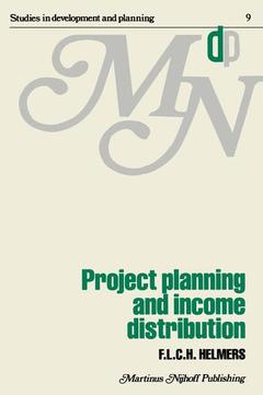 Cover of the book Project planning and income distribution