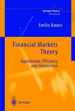 Couverture de l’ouvrage Financial Markets Theory