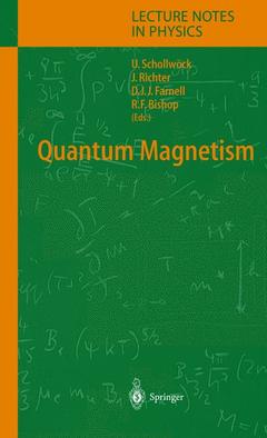 Couverture de l’ouvrage Quantum Magnetism