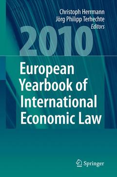 Cover of the book European Yearbook of International Economic Law 2010