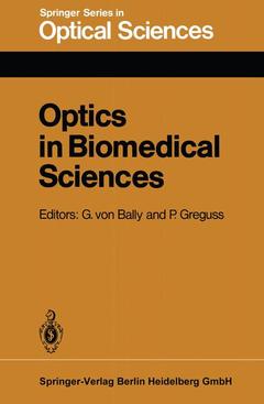 Couverture de l’ouvrage Optics in Biomedical Sciences