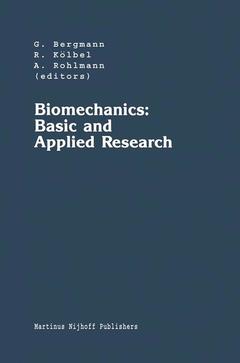 Couverture de l’ouvrage Biomechanics: Basic and Applied Research