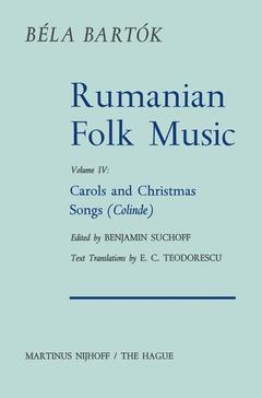 Couverture de l’ouvrage Rumanian Folk Music
