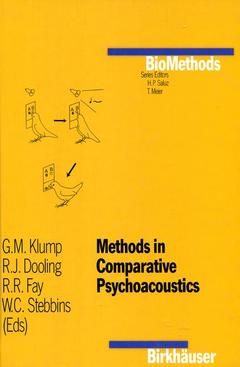 Couverture de l’ouvrage Methods in Comparative Psychoacoustics