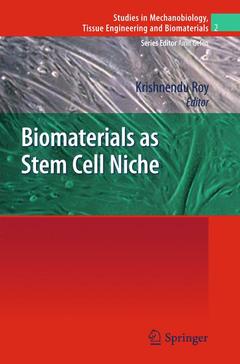 Couverture de l’ouvrage Biomaterials as Stem Cell Niche