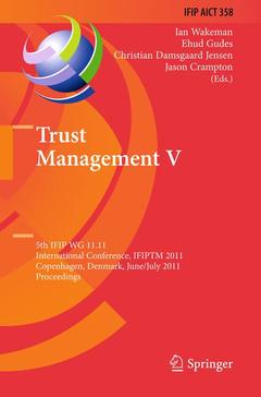 Couverture de l’ouvrage Trust Management V