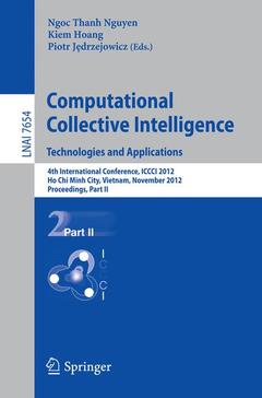 Couverture de l’ouvrage Computational Collective Intelligence. Technologies and Applications