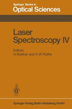 Couverture de l’ouvrage Laser Spectroscopy IV
