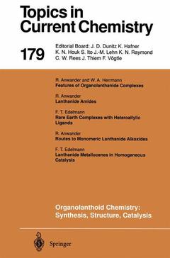 Couverture de l’ouvrage Organolanthoid Chemistry: Synthesis, Structure, Catalysis