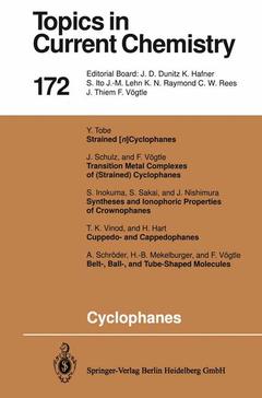 Couverture de l’ouvrage Cyclophanes