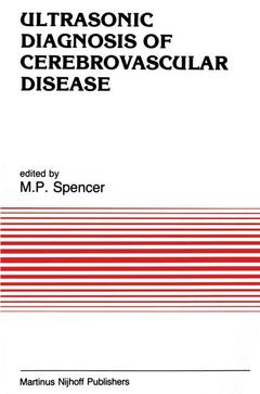 Couverture de l’ouvrage Ultrasonic Diagnosis of Cerebrovascular Disease