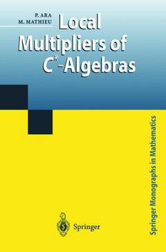 Couverture de l’ouvrage Local Multipliers of C*-Algebras