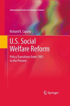Cover of the book U.S. Social Welfare Reform