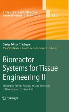 Couverture de l’ouvrage Bioreactor Systems for Tissue Engineering II