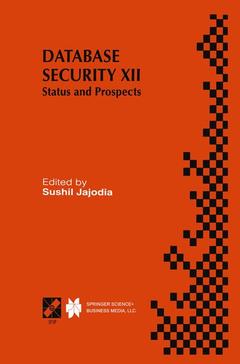 Couverture de l’ouvrage Database Security XII