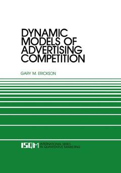 Couverture de l’ouvrage Dynamic Models of Advertising Competition