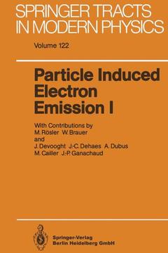 Couverture de l’ouvrage Particle Induced Electron Emission I