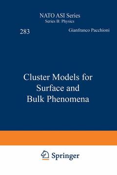 Cover of the book Cluster Models for Surface and Bulk Phenomena