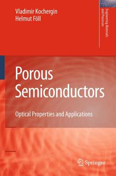 Couverture de l’ouvrage Porous Semiconductors
