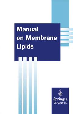 Couverture de l’ouvrage Manual on Membrane Lipids