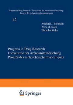 Couverture de l’ouvrage Progress in Drug Research / Fortschritte der Arzneimittelforschung / Progrès des recherches pharmaceutiques
