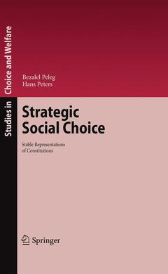 Couverture de l’ouvrage Strategic Social Choice