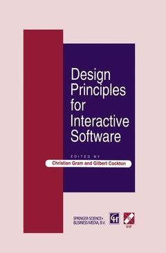 Cover of the book Design Principles for Interactive Software
