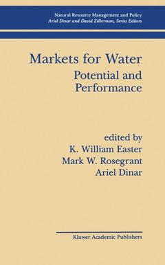 Couverture de l’ouvrage Markets for Water