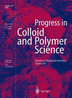 Couverture de l’ouvrage Trends in Colloid and Interface Science XV
