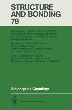 Cover of the book Bioinorganic Chemistry